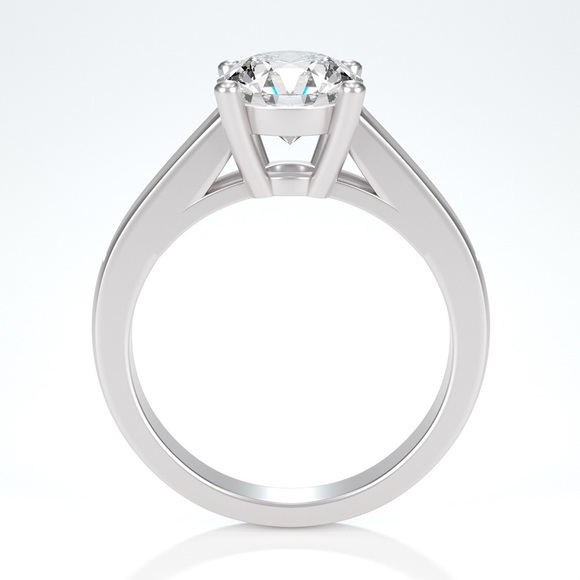 1.5ct D Moissanite, Ruby or Sapphire Ring - Picture 5 of 8